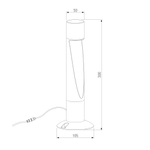 Ландшафтный светодиодный светильник Recess 3000K черный IP65 35177/S черный