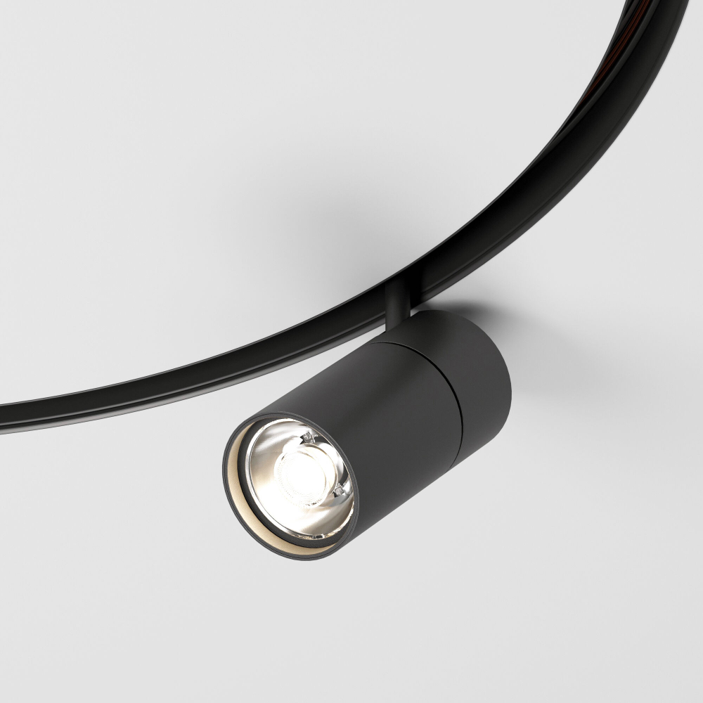 Slim Magnetic Трековый светильник для радиусного шинопровода 20W 4200K Comfi чёрный Ø 800мм 85187/01