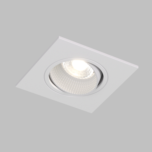 Купить DK3071-WH Встраиваемый светильник, IP 20, 10 Вт, GU5.3, LED, белый/белый, пластик