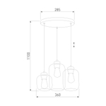 Подвесной светильник со стеклянным плафоном 3325 Marco Green