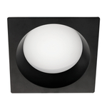 012927 Рамка (светильник) PVC д/LED-модулей 941хх и LED-ламп D50мм PIANO QUAD ЧЕРНЫЙ IP65