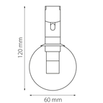 207837 Светильник 48V д/1-фазн трека DUE LED 3W 105LM 100G ЧЕРНЫЙ 3000K IP20