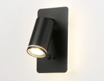 FW2466 BK черный GU10 max 12W+LED 4200K 9W 185*105*150