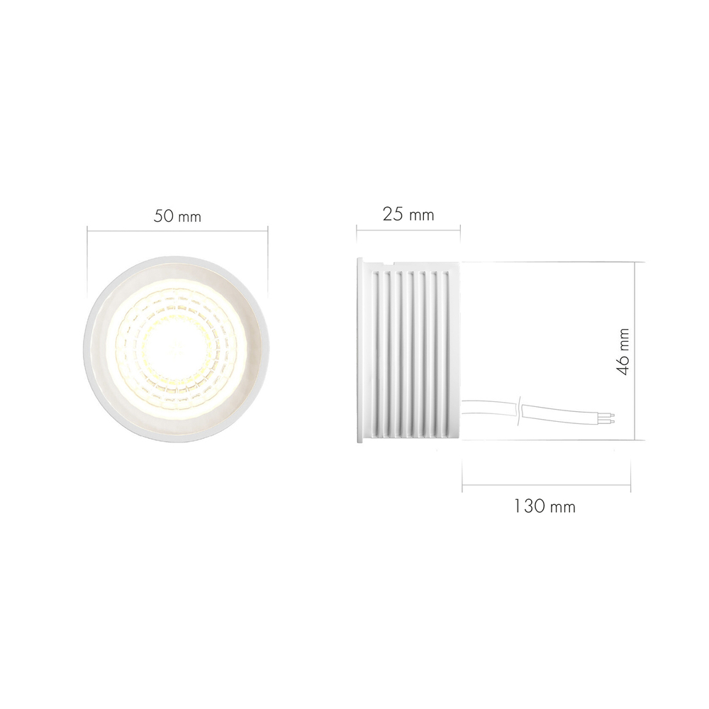 DK3000-8W dim Керамический светодиодный модуль. Белый с прозрачной линзой 60 градусов, 8 Вт, 3000К, диммируемый