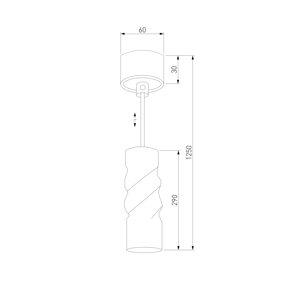 Подвесной LED светильник 50136/1 LED черный