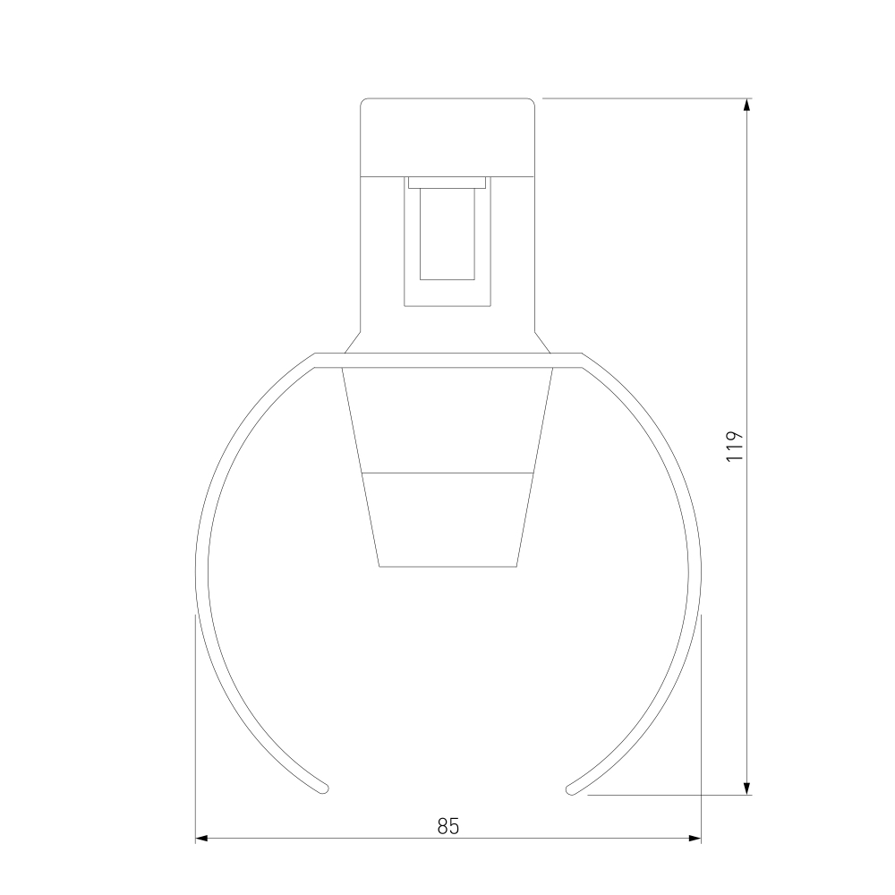Esthetic Magnetic Трековый светильник 3W 3000K (чёрный) 85119/01