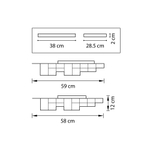 750122 Люстра потол FAVO LED-60W 2880LM Серебро 3000K