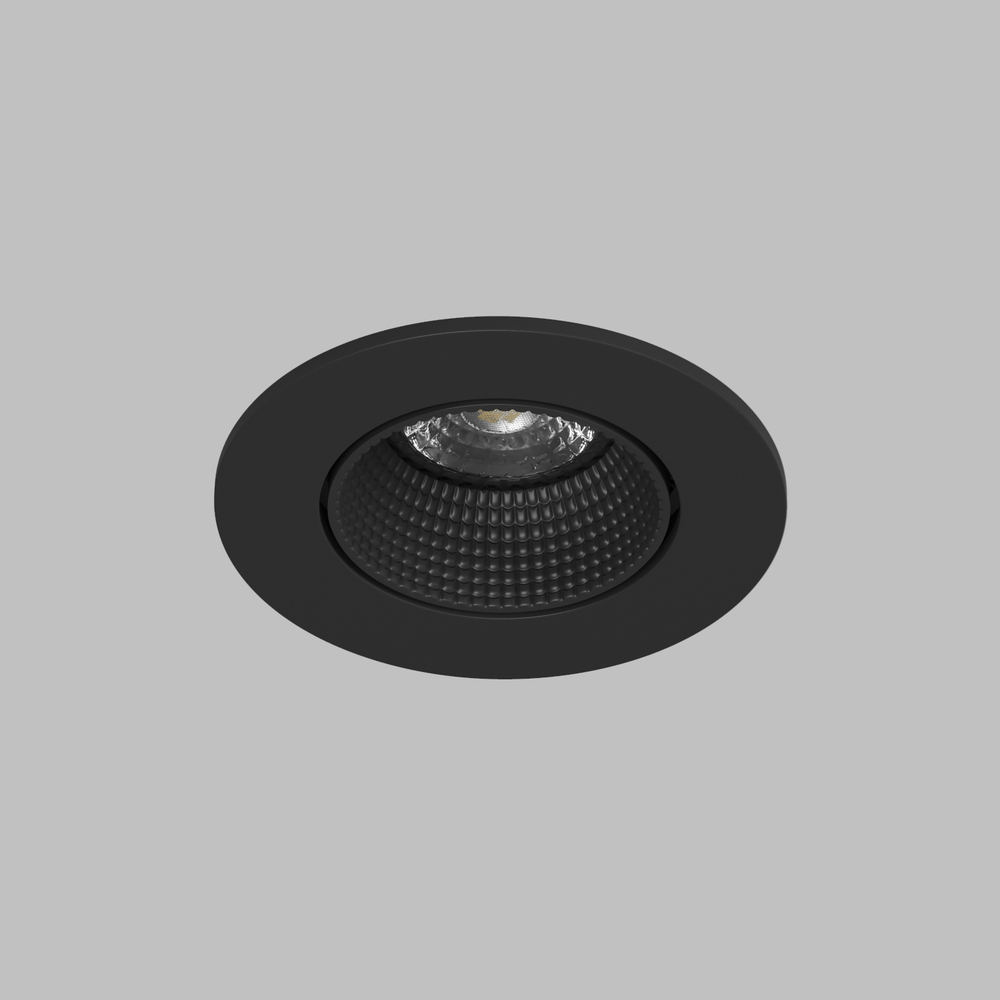 DK3061-BK Встраиваемый светильник, IP 20, 10 Вт, GU5.3, LED, черный/черный, пластик