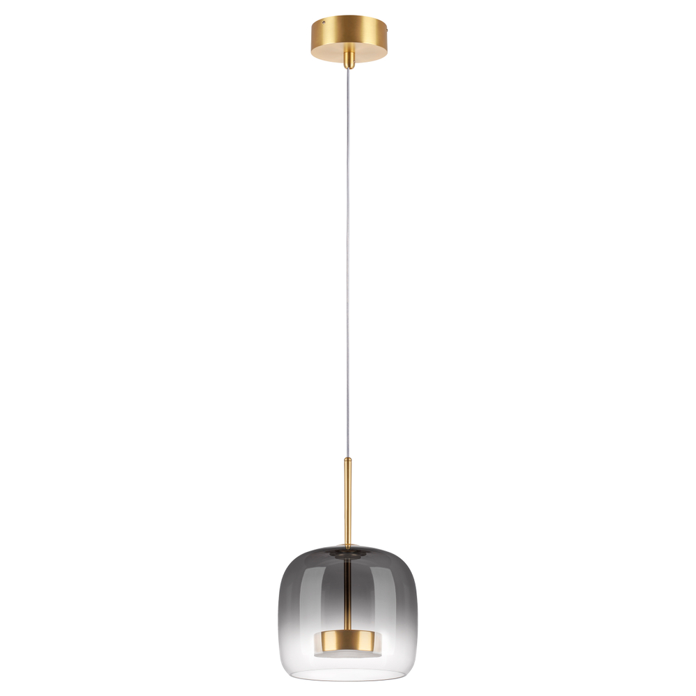 804008 Люстра CUPOLA LED 9W 450LM ЗОЛОТО/ДЫМЧАТЫЙ 3000K