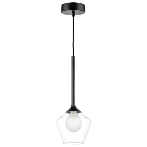 Купить 801201 Люстра VETRO 1х6W(led) G9 ЧЕРНЫЙ/ПРОЗРАЧНЫЙ