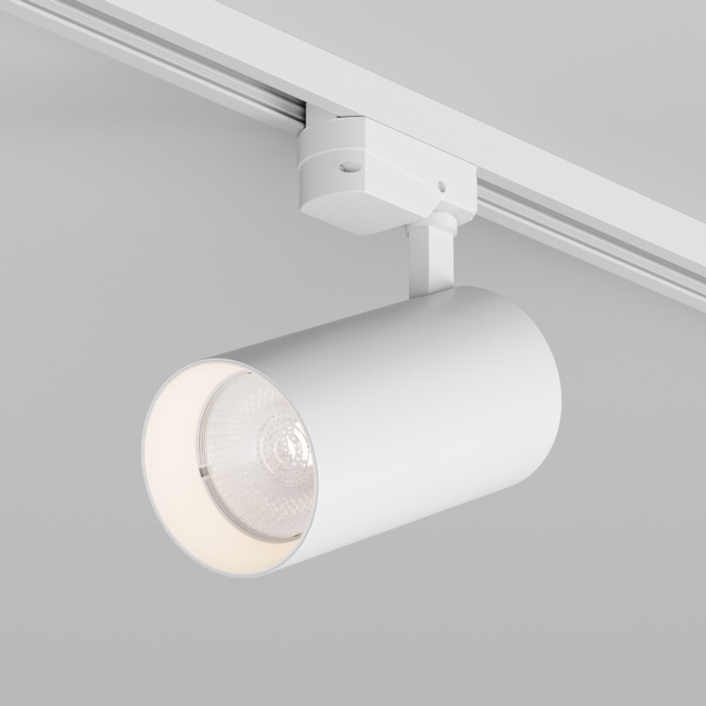 DK6455-WH Трековый светильник SOLID KOPER, 155мм, d80, 220V, LED 3000K, 30W, IP20, белый, алюминий