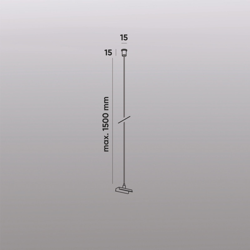 TR2126-WH Механический подвес для трека SMART BASE, IP20, 1.5м, белый, алюминий