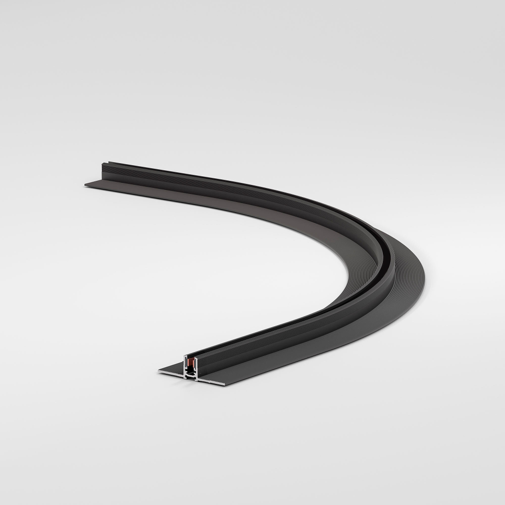 Mini Magnetic Шинопровод под ГКЛ 12,5мм черный Ø900 85220/00