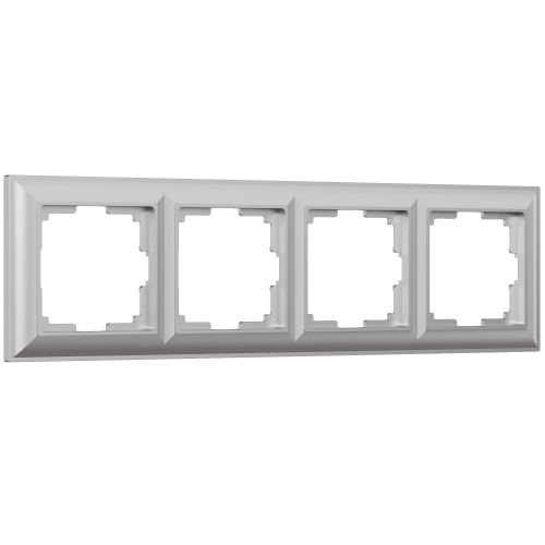Купить Рамка из поликарбоната на 4 поста Fiore серебряный W0042206