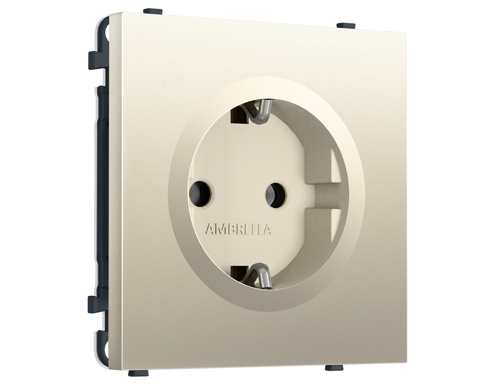 MS546010 Комплект механизма электрической розетки SIGMA Шёлк 50Hz 2P+E с/з 16A-250V QUANT PRO (SP5460, PR141)
