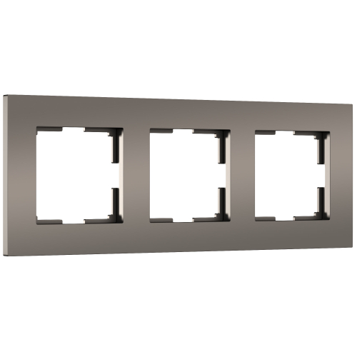 Купить Рамка из поликарбоната на 3 поста Slab бронза софт W0032963
