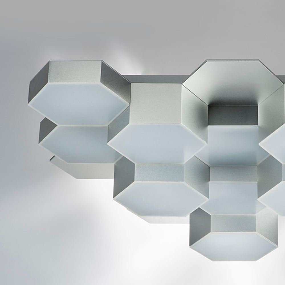 750122 Люстра потол FAVO LED-60W 2880LM Серебро 3000K
