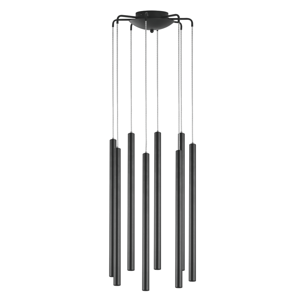 L8T747247 Люстра TUBO LED 40W 2560LM 25G ЧЕРНЫЙ 4000K (574737+747247 (8шт)