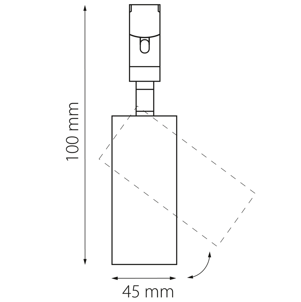 207237 Светильник 48V д/1-фазн трека DUE LED 10W 500LM 24G ЧЕРНЫЙ 3000K IP20
