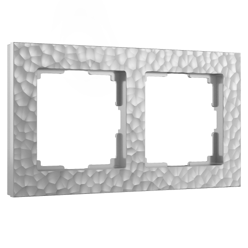 Купить Рамка из поликарбоната на 2 поста Hammer серебряный W0022406