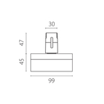 210647 Светильник 48V DUE HERMES 6W 740LM 120G ЧЕРНЫЙ 4000K