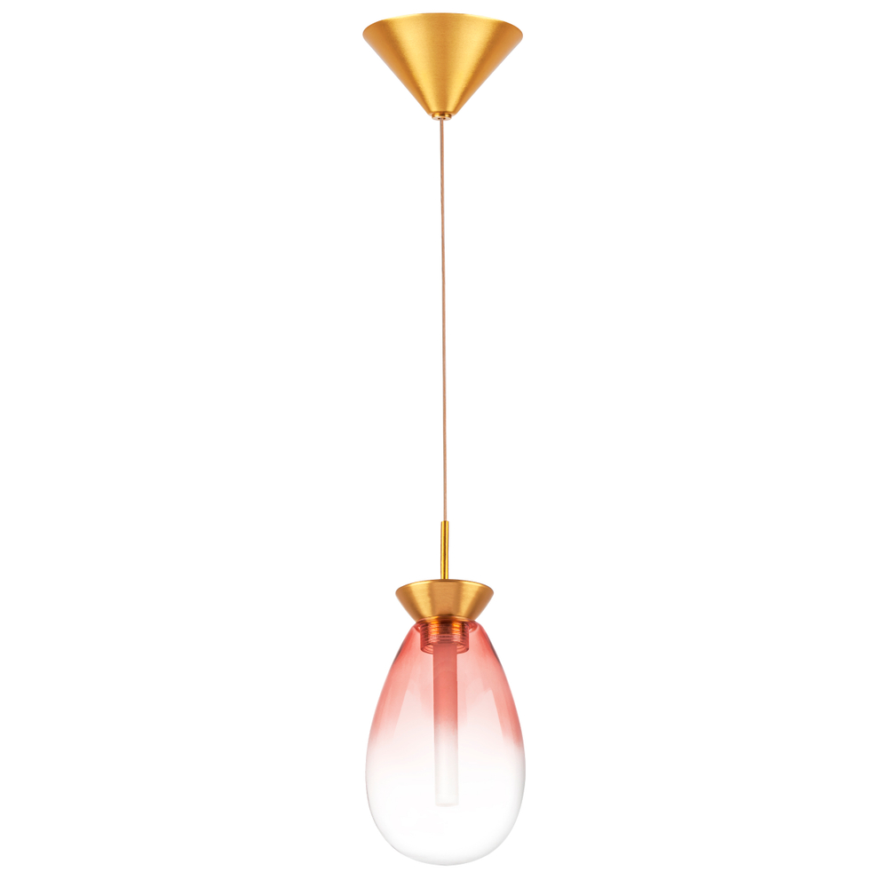 805112 Люстра COLORE LED 1х4W 220LM ЗОЛОТО/РОЗОВЫЙ 3000K
