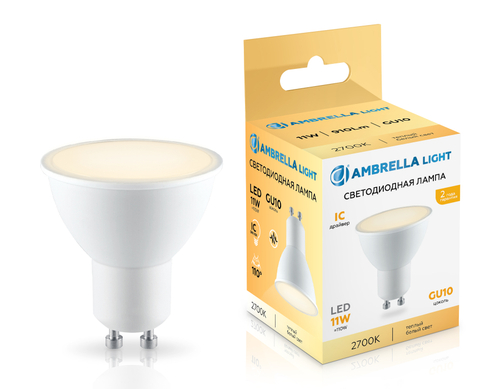 Купить 181103 LED MR16 11W IC GU10 2700K 175-265V