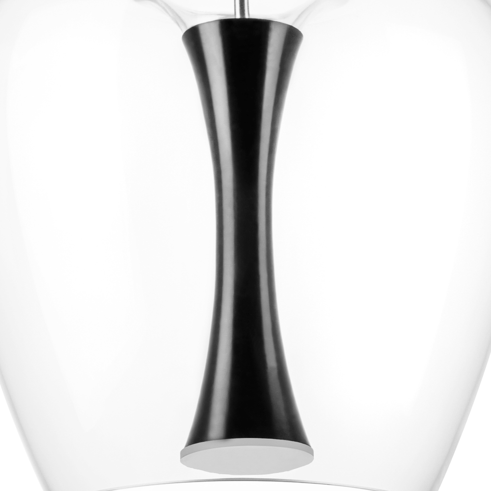 804207 Люстра CUPOLA LED 10W 500LM АЛЮМИНИЙ/ЧЕРНЫЙ 3000K