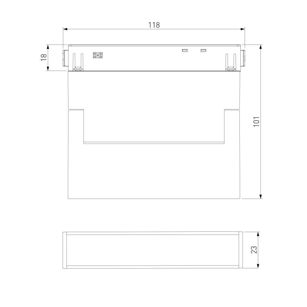 Slim Magnetic Трековый светильник 6W 4200K Kos чёрный 85084/01 85084/01