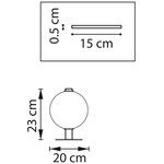 805906 Настольная лампа COLORE LED 2х4W 400LM КОФЕЙНЫЙ/БЕЛЫЙ 3000K