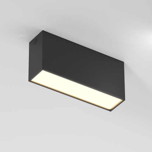 Купить Светильник потолочный светодиодный 10W 3000K черный Block 25109/LED