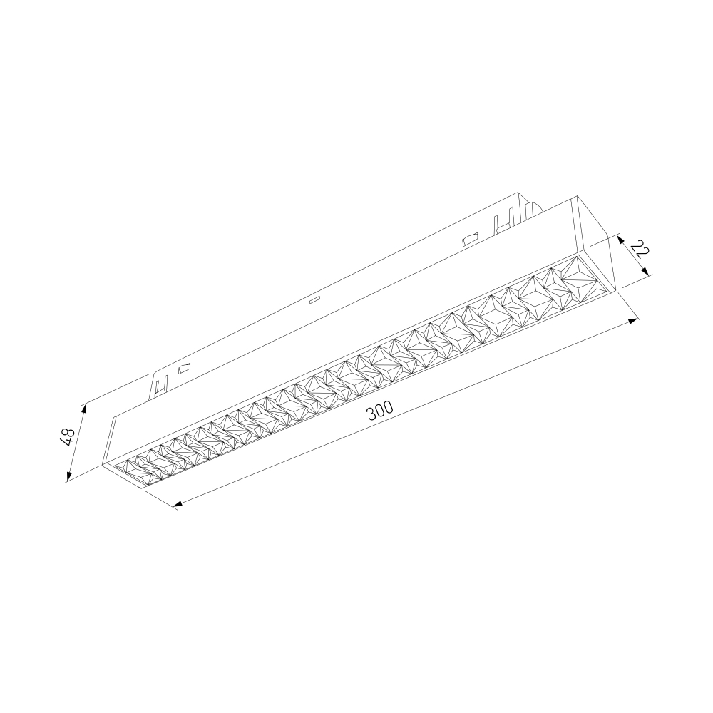 Slim Magnetic Трековый светильник 10W 4000K черный 85530/01