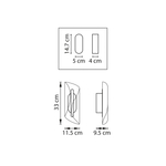 731643 Бра VARESE 8W LED 600LM 340G КОФЕЙНЫЙ 3000K