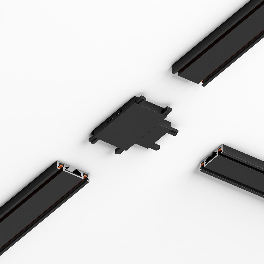 Коннектор для четырёхстороннего соединителя накладного шинопровода Flat Magnetic 85004/00