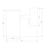 Настенный светильник Rutero GU10 SW черный Rutero GU10 SW черный (MRL 1003)