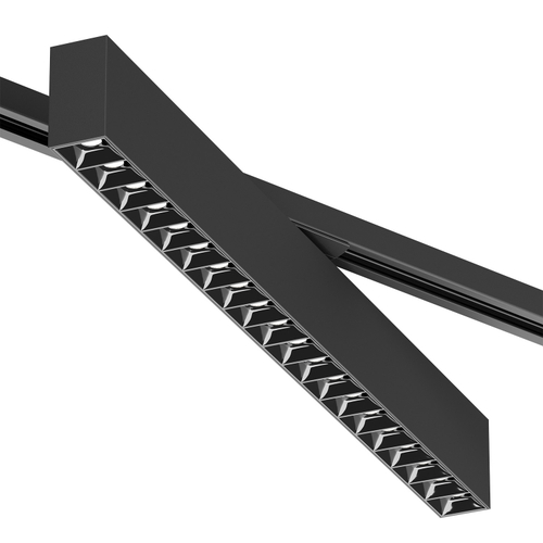 Купить DK6644-BK Поворотный однофазный трековый светильник EDDER со светодиодом L538mm 220V 40W 30° 4000K IP20 черный алюминий