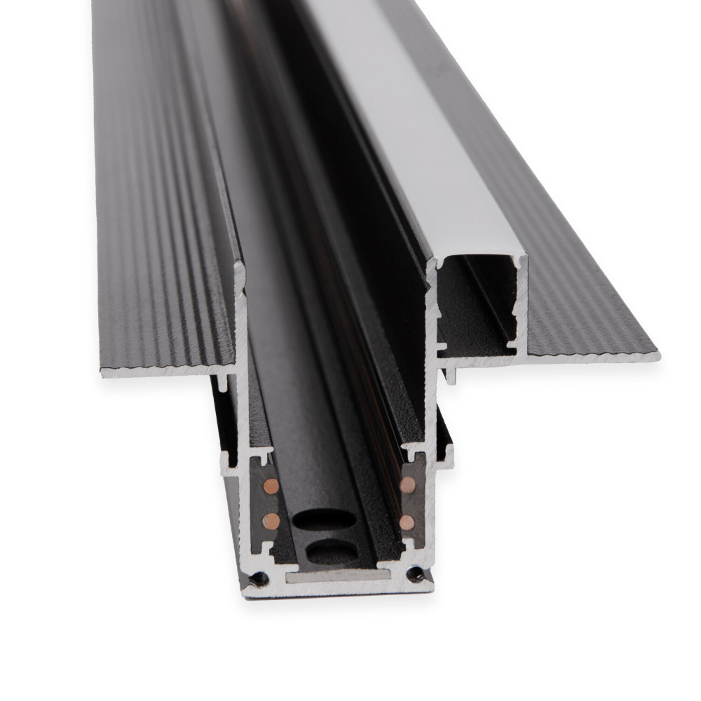 Slim Magnetic Шинопровод встраиваемый с местом под светодиодную ленту чёрный (2м) 85132/00 85132/00