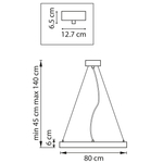748033 Люстра SATURNO LED 48W 3500LM 70G ЗОЛОТО 3000-6000K