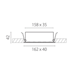 082246 Светильник GUARDA 10W 790LM 30G БЕЛЫЙ МАТОВЫЙ 4000K