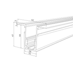 Slim Magnetic Шинопровод встраиваемый белый (2м) 85087/00 85087/00