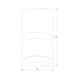 Светильник потолочный светодиодный 12W 4000К чёрный 25049/LED