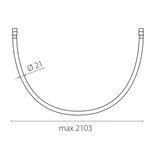 270747 Светильник 48V гибкий DUE HERMES 20W 1700LM 360G ЧЕРНЫЙ 4000K 2m