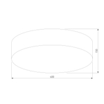 Потолочный светильник с тканевым абажуром 5637 Rondo Linen