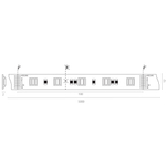 421200 Лента LIGHTSTAR LED RGBCW 24V 14,4W 60leds/M IP20 1шт = 5м