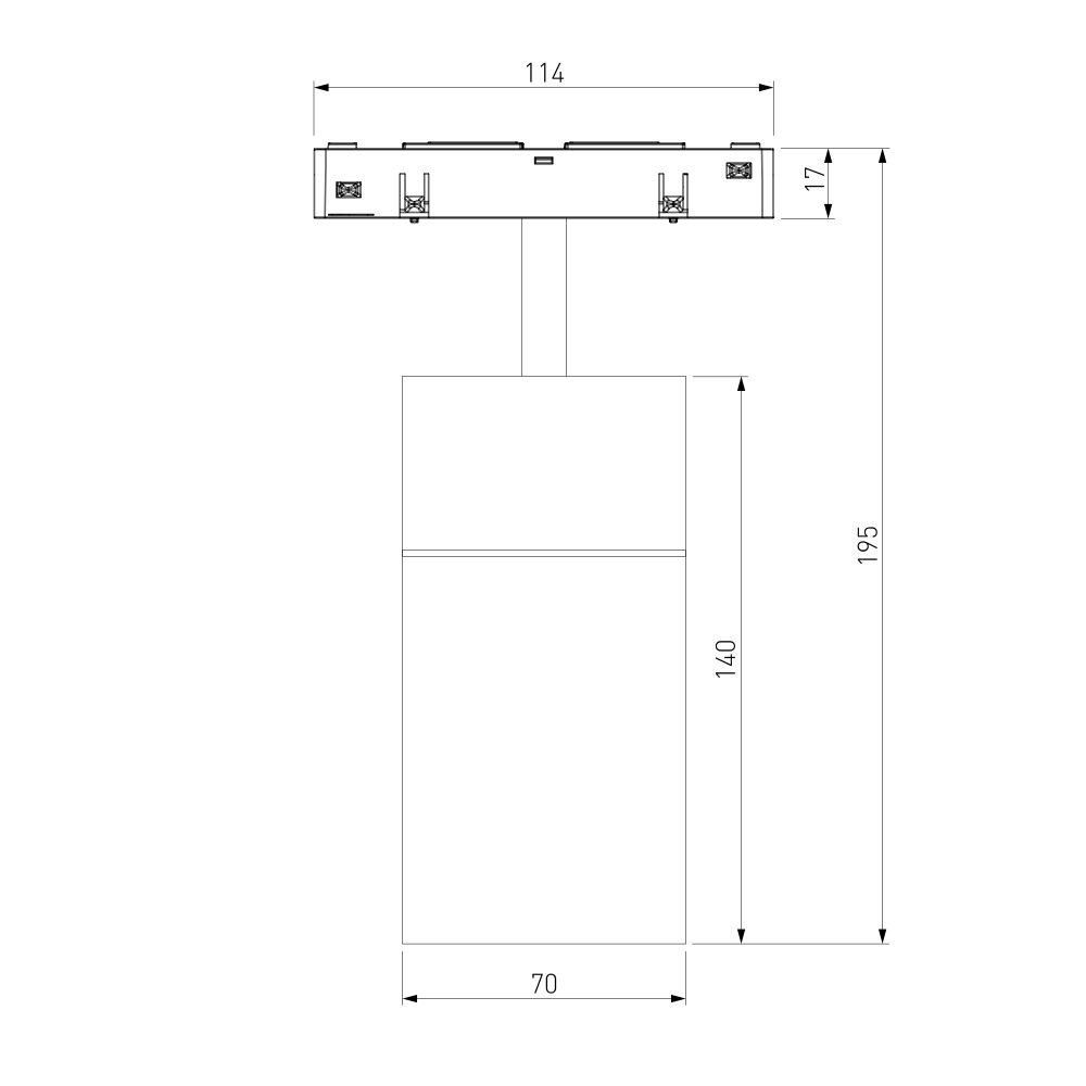 Slim Magnetic Трековый светильник для радиусного шинопровода 20W 4200K Comfi чёрный Ø 800мм 85187/01