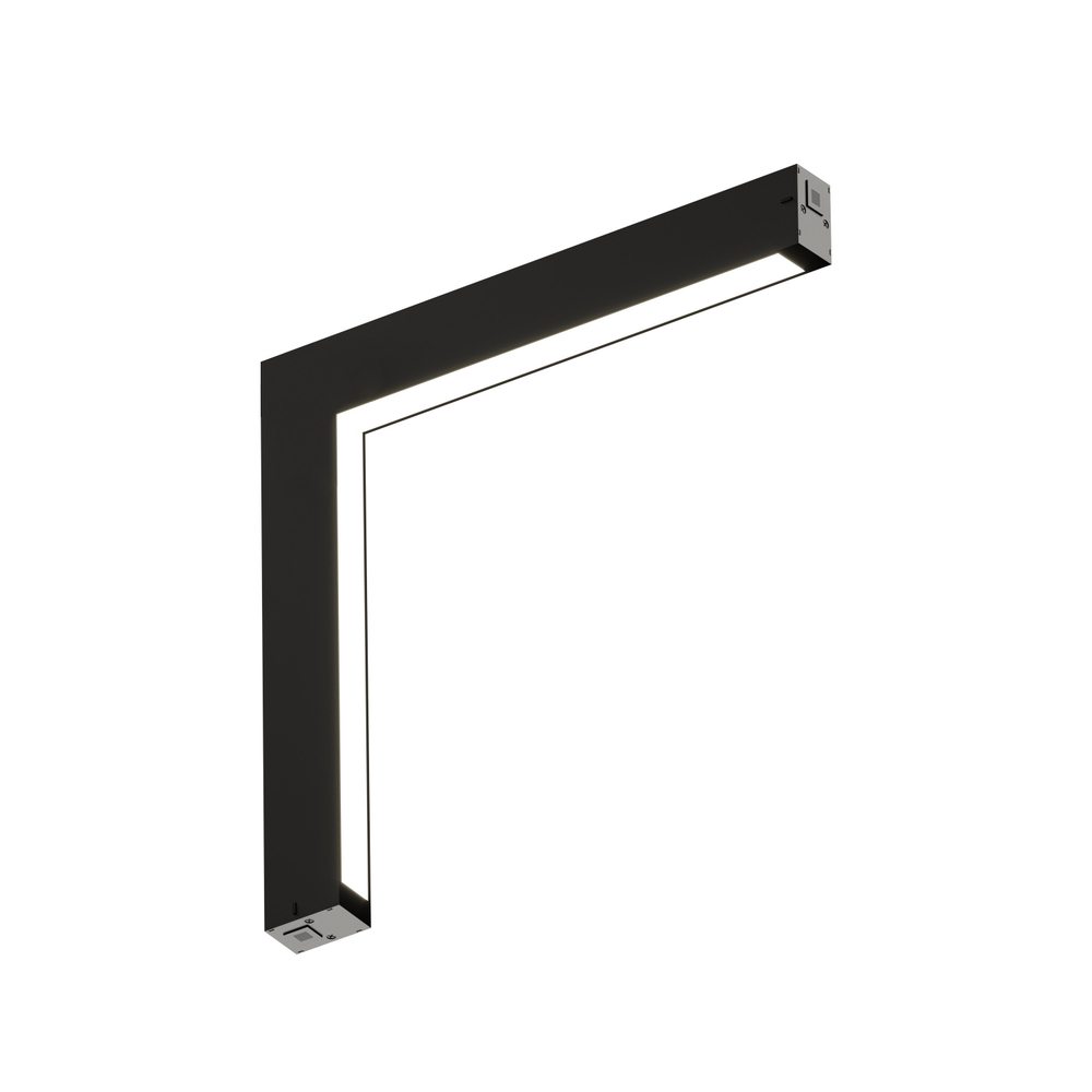 DK8015-BK Угловой трековый светильник SMART LINEAR со светодиодом, L312*312, 220V, 18W, 3000-6000К, IP20, черный, алюминий