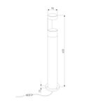 Ландшафтный светильник Nimbus 3000K cерый IP54 35126/F серый