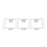 214536 Рамка DOMINO Triple QUADRO MR16 БЕЛЫЙ