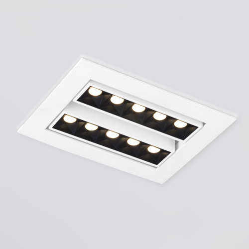 Купить Встраиваемый точечный светодиодный светильник 9923 LED 20W 4200K белый/черный