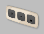 MO914010 Комплект механизма розетки HDMI 2.0 OMEGA Графит мягкое касание 40V/500mA 2.0GHz 5-18Gbit/s QUANT (OP9140, VM222)